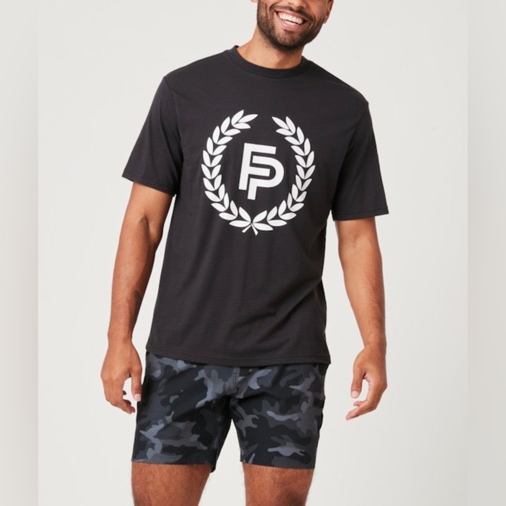 NWT Men's Flint Park Original Logo T Black T-Shirt XL Tennis Athleisure Casual